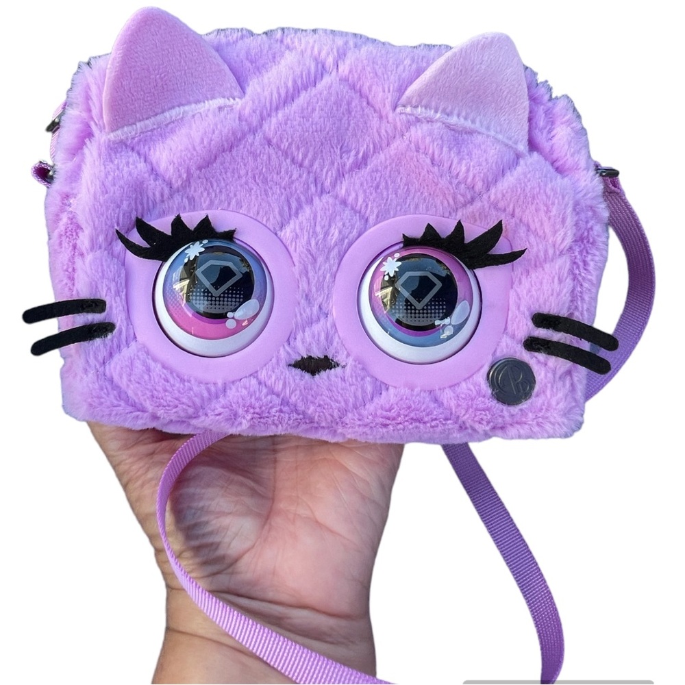 Purse Pets Cattitude Interactive Pet Toy & Crossbody Kawaii Girls Purse Sounds